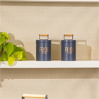 Kit 1 Lata De Metal Porta Mantimentos E Manteigueira Com Tamp