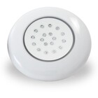 Kit 1 Led Piscina Inox Mono Azul Branco 18w + Central Touch -