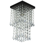 Kit 1 Lustre Cristal Acr. Dream + 2 Lustres Spark Preto