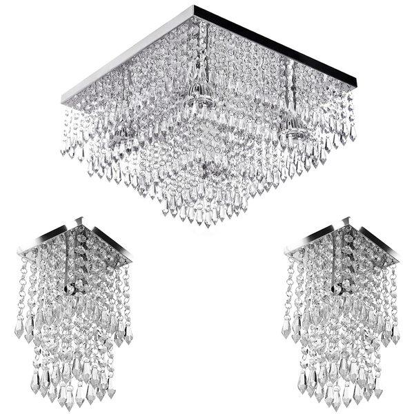 Kit 1 Lustre Cristal Acr. Dreamcrillic + 2 Lustres Spark