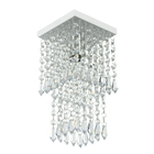 Kit 1 Lustre Cristal Acr. Marry + 2 Lustres Spark Branco