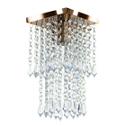 Kit 1 Lustre Cristal Acr. Spark + 2 Lustres Clearcril. Cobre