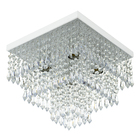 Kit 1 Lustre Cristal Acr. Sweet + 2 Pendentes Spark Branco