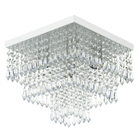 Kit 1 Lustre Cristal Acr. Sweet + 2 Pendentes Spark Branco