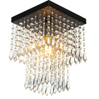 Kit 1 Lustres Cristal Acr. Marrycrillic +4 Clearcrilic Preto