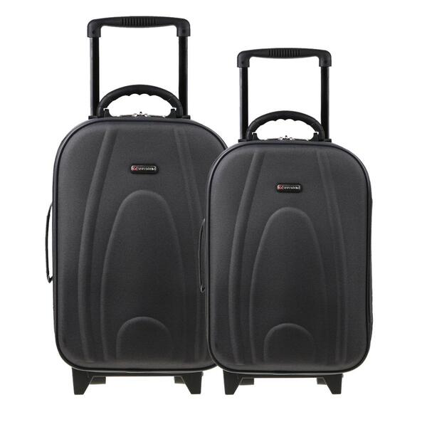 Kit 1 Mala Viagem Mountain Cinza G + 1mala Viagem M