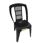 Kit 1 Mesa Preta Quadrada + 2 Cadeira Preta Bistrô 182kg