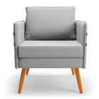 Kit 1 Namoradeira 02 Lugares E 1 Poltrona Mari Suede Pés Pali