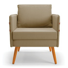 Kit 1 Namoradeira 02 Lugares E 2 Poltronas Mari Suede Marrom