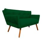 Kit 1 Namoradeira 2 Lugares E 2 Poltronas Anitta Suede Base D