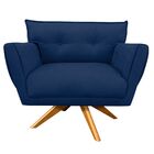 Kit 1 Namoradeira 2 Lugares E 2 Poltronas Anitta Suede Base D