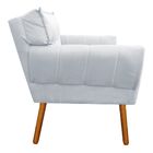 Kit 1 Namoradeira 2 Lugares E 2 Poltronas Anitta Suede Pés Pa