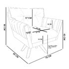 Kit 1 Namoradeira 2 Lugares E 2 Poltronas Giratória Anitta Co