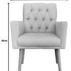 Kit 1 Namoradeira + 2 Poltronas Decorativas Nina Retro Suede