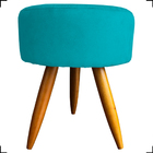 Kit 1 Namoradeira + 4 Poltronas Decorativas Para Sala Nina +