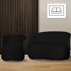 Kit 1 Namoradeira E 1 Poltrona Decorativa Orgânica Beatriz Su