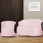 Kit 1 Namoradeira E 1 Poltrona Decorativa Orgânica Beatriz Su