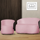 Kit 1 Namoradeira E 1 Poltrona Decorativa Orgânica Beatriz Su