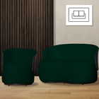 Kit 1 Namoradeira E 1 Poltrona Decorativa Orgânica Beatriz Su