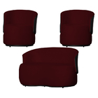 Kit 1 Namoradeira E 2 Poltronas Decorativa Orgânica Beatriz S