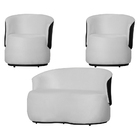 Kit 1 Namoradeira E 2 Poltronas Decorativa Orgânica Beatriz S