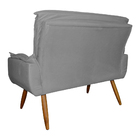 Kit 1 Namoradeira Mais 1 Poltrona Emília Suede Cores - Ds Est