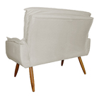 Kit 1 Namoradeira Mais 1 Poltrona Emília Suede Cores - Ds Est