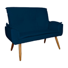 Kit 1 Namoradeira Mais 1 Poltrona Emília Suede Cores - Ds Est