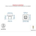 Kit 1 Plafon 7011 C/lamp. G-9 Cromado