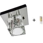 Kit 1 Plafon 7011 C/lamp. G-9 Cromado