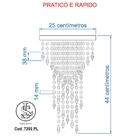 Kit 1 Plafon 7202 + 2 Plafon 7201 Dourado Brilhante