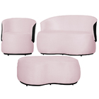 Kit 1 Poltrona 1 Namoradeira E 1 Puff Grande Decorativo Estil