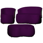 Kit 1 Poltrona 1 Namoradeira E 1 Puff Grande Design Orgânico