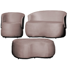 Kit 1 Poltrona 1 Namoradeira E 1 Puff Grande Orgânico Beatriz