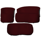 Kit 1 Poltrona 1 Namoradeira E 1 Puff Grande Suede Estilo Org