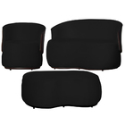 Kit 1 Poltrona 1 Namoradeira E 1 Puff Grande Suede Estilo Org