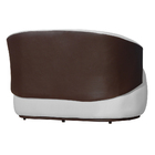 Kit 1 Poltrona 1 Namoradeira E 1 Puff Grande Suede Estilo Org