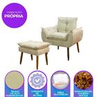 Kit 1 Poltrona Decorativa Sala De Estar Escritório Prime 1 Pu