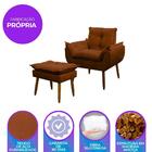 Kit 1 Poltrona Decorativa Sala De Estar Escritório Prime 1 Pu