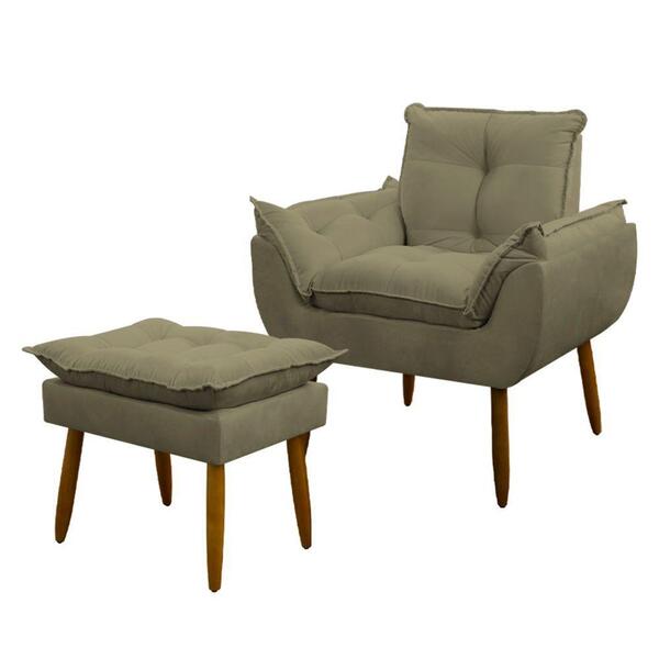 Kit 1 Poltrona Decorativa Sala De Estar Escritório Prime 1 Pu