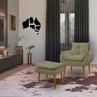 Kit 1 Poltrona Decorativa Sala De Estar Escritório Prime 1 Pu