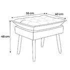 Kit 1 Poltrona Decorativa Sala De Estar Escritório Prime 1 Pu