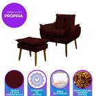 Kit 1 Poltrona Decorativa Sala De Estar Escritório Prime 1 Pu