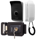 Kit 1 Porteiro Interfone Ipr1010 E 1 Fechadura Fx1500 Preta I