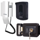 Kit 1 Porteiro Interfone Ipr8010 + 1 Fechadura Fx1500 Preta I