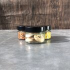 Kit 1 Pote De Vidro Pianezza - Tampa Em Metal Preta 100ml Qua