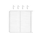 Kit - 1 Prateleira Branca Visa Vn25/28 Vb25/28 Vf28 + 4 Ganch