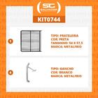 Kit - 1 Prateleira Preta Visa Vn50 Vb52 Vf50 + 4 Ganchos Supo