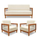 Kit 1 Sofá 2 Lugares + 2 Poltrona  Beth Para Sala De Estar Re