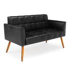 Kit 1 Sofá Namoradeira E 1 Poltrona Elisa Corano Pés Palito C